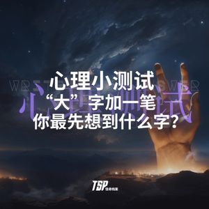 心理小测试：“大”字加一笔，你最先想到什么字？