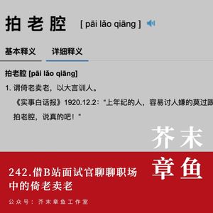242.借B站面试官聊聊职场中的倚老卖老