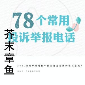245.动辄举报是打小报告还是觉醒的维权意识？