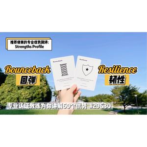 遇到挫折你会如何应对？【优势解读】#29&30 Bounceback 回弹 & Resilience 韧性