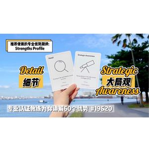 你热爱观察细节还是把控大局？【优势解读】#19&20 Detail & Strategic Awareness