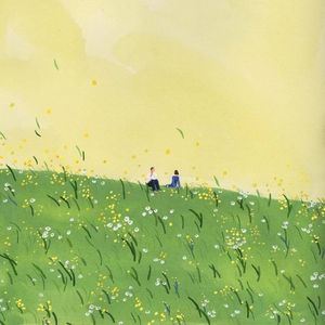 春天紧靠在天真的你身旁