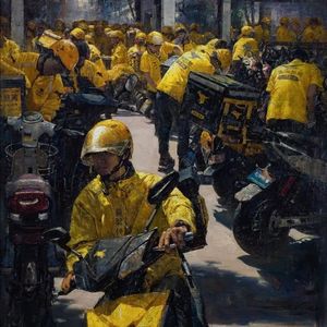 追踪外卖骑士一小时