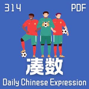 Daily Chinese Expression 314「凑钱、凑人、凑数的」 Intermediate Chinese podcast -Speak Chinese with Da Peng