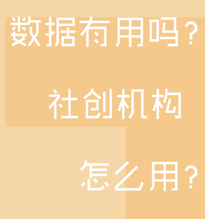 数据有用吗？社创机构怎么用？