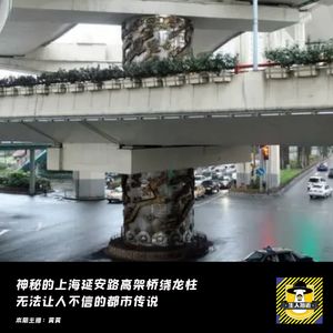 神秘的上海延安路高架桥绕龙柱丨上海都市传说