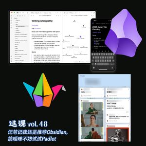 vol.48 记笔记我还是推荐Obsidian,搞暧昧不妨试试Padlet