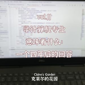 vol.11 学计算机专业意味着什么：一个四年后的回答