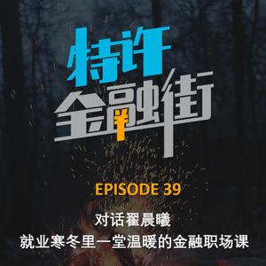 EPISODE 39:对话翟晨曦 | 就业寒冬里一堂温暖的金融职场课