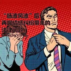 第壹肆肆期 “杨波风波“后再聊情感纠纷带来的法律问题