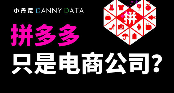 拼多多只是电商公司吗？【DannyData第3集】