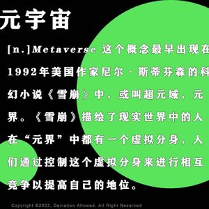 vol.10 元宇宙：赞美虚拟无法相像现实的那10%