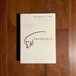 理响谈书—米兰昆德拉:《不能承受的生命之轻》