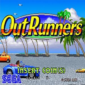 世嘉经典赛车游戏《OutRunners》最高难度一命通关，全程解说