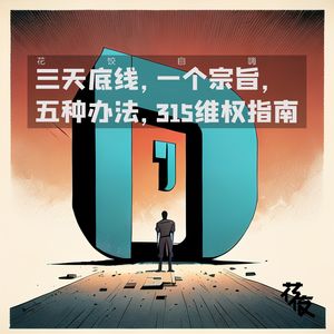 三天底线，一个宗旨，五种办法，315维权指南|花饺自嗨