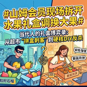 现场拆开水果礼盒调换大果，是精打细算还是损人利己？