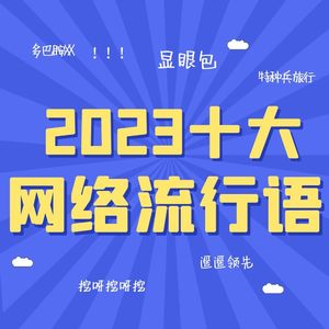 “2023十大网络流行语”发布：“i人/e人”、“遥遥领先”上榜，有你熟悉的吗？