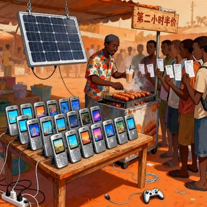 中国小伙在非洲开“手机网吧”，24小时爆满，排队都要玩！网友：这也行？