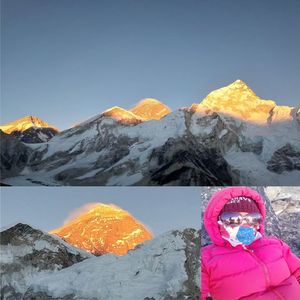 尼泊尔珠峰EBC：海拔5600米终于看见了珠峰日照金山