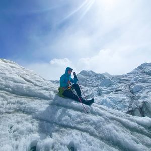 中山峰冰塔林D3：因为下雨等队友我感觉自己差点失温了