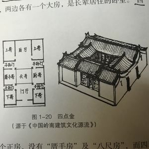 【岭南建筑04】岭南潮汕民居的建筑形式：四点金下山虎驷马拖