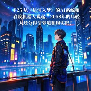 E25 从《星河入梦》的AI系统和春晚机器人说起，2058年的年轻人还分得清梦境和现实吗？