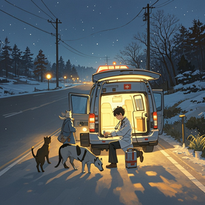 万物有灵且美01，小羊的诞生。寒夜出诊，兽医的温暖与挑战