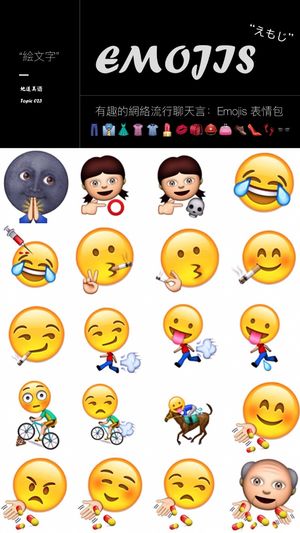 17-10-25 『最简美式口语023』【 网络时代的新流行聊天语:Emojis 表情包 】