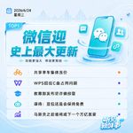 0624热点｜微信迎史上最大更新;共享单车集体涨价;WPS回应C盘占用问题
