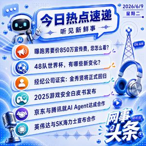 0609热点｜48队世界杯新变化;曝跑男要价850万宣传费;不要擅自回复外星人