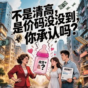 不是清高，是价码没到，你承认吗？