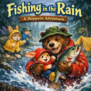 Fishing in the rain