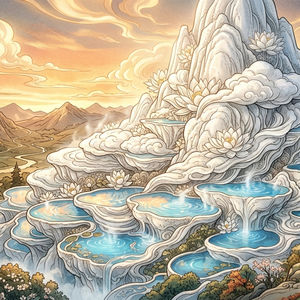 10分钟入睡 | 棉堡星夜温汤·纯白秘境疗愈故事