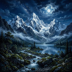 10分钟入睡 | 亚丁雪峰夜曲·自然声景配乐助眠