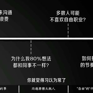 E471. 【限时公开】个体创业后,才发现打工最让我难受的,是“沟通税”