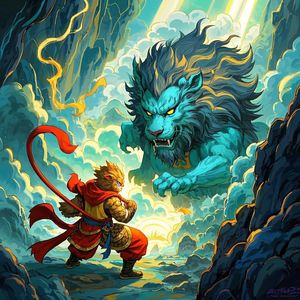 《西游记》中为什么青狮精出现两次,第二次孙悟空没认出它是文殊菩萨的坐骑?