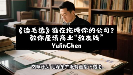 《读毛选》谁在拖垮你的公司？:《中国社会各阶级的分析》教你厘清商业“敌友线”