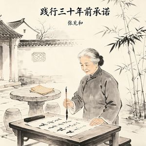 张充和兑现30多年前承诺
