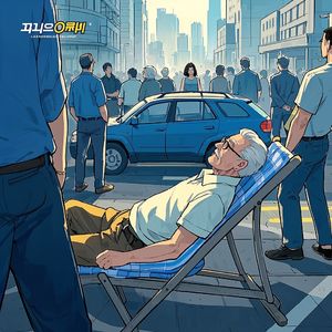 大爷马路上躺椅一休：网友为何热议？