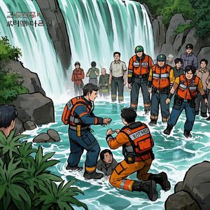 复杂陈述句：从父亲的失责到救援的高效，揭秘安徽瀑布旁的惊险一幕