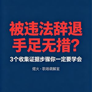 怒怼无良公司被违法辞退?取证3步,2N赔偿金一分不能少!