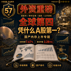 外资重磅第57期｜全球份额7.67%，首日市值3.28万亿：长鑫科技凭什么成了A股第一？
