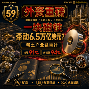 外资重磅第59期｜一块磁铁牵动6.5万亿美元：稀土的瓶颈到底卡在哪一层？