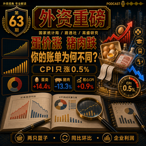 外资重磅第63期｜蛋类涨14.4%，猪肉跌13.3%：CPI只涨0.5%，为什么你的账单不一样？