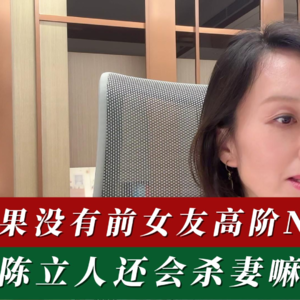 如果没有前女友高阶NPD，陈立人还会杀妻？
