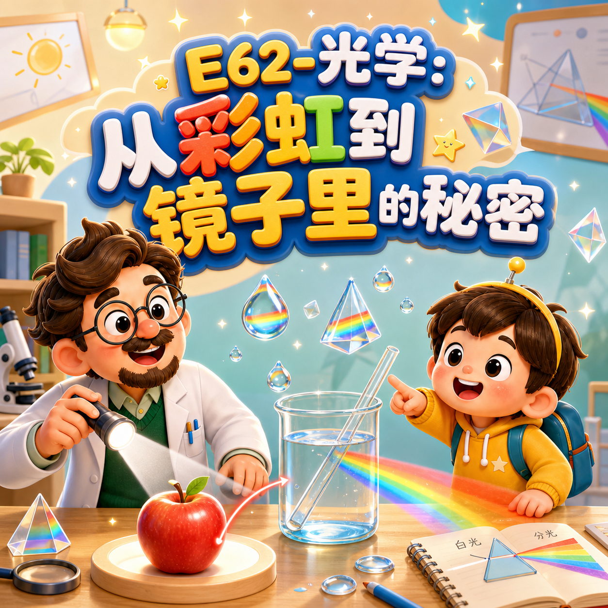 E62-光学：从彩虹到镜子里的秘密｜物理 episode artwork