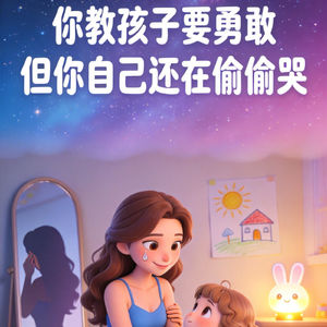 你教孩子要勇敢,但你自己还在偷偷哭