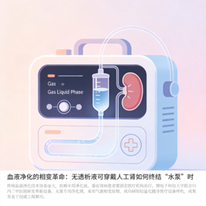 血液净化的相变革命:无透析液可穿戴人工肾如何终结“水泵”时代