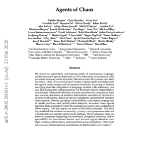 【第553期】混乱之源：自主AI代理红队测试研究报告