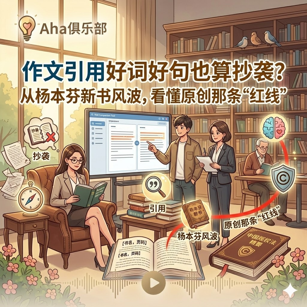 Vol3.2【热点】作文引用好词好句也算抄袭？从杨本芬新书风波,看懂原创那条“红线” episode artwork